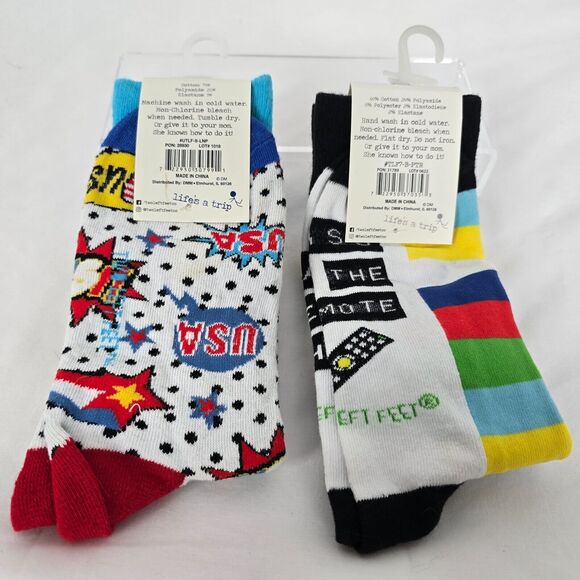 Two Left Feet Sock Co Unisex Adult Small & Large/XL 1 Pair or Each Size - Picture 10 of 10